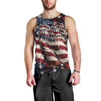 America Turns 250 Happy 50th Birthday Men Tank Top Patriotic Eagle US Flag Distressed Splatter