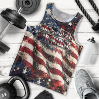 America Turns 250 Happy 50th Birthday Men Tank Top Patriotic Eagle US Flag Distressed Splatter