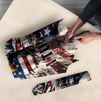 America Turns 250 Happy 50th Birthday Umbrella Patriotic Eagle US Flag Distressed Splatter