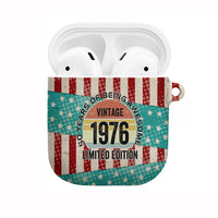America Vintage 1976 50th Birthday AirPods Case Retro Sunset Patriotic