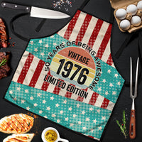 America Vintage 1976 50th Birthday Apron Retro Sunset Patriotic