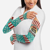 America Vintage 1976 50th Birthday Arm Sleeves Retro Sunset Patriotic