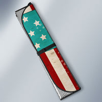 America Vintage 1976 50th Birthday Auto Sun Shade Retro Sunset Patriotic