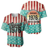 America Vintage 1976 50th Birthday Baseball Jersey Retro Sunset Patriotic