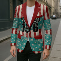 America Vintage 1976 50th Birthday Blazer Retro Sunset Patriotic