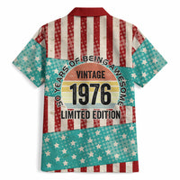 America Vintage 1976 50th Birthday Hawaiian Shirt Retro Sunset Patriotic