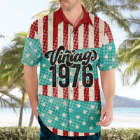 America Vintage 1976 50th Birthday Hawaiian Shirt Retro Sunset Patriotic