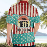 America Vintage 1976 50th Birthday Hawaiian Shirt Retro Sunset Patriotic