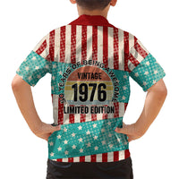 America Vintage 1976 50th Birthday Hawaiian Shirt Retro Sunset Patriotic