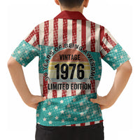 America Vintage 1976 50th Birthday Kid Hawaiian Shirt Retro Sunset Patriotic TS04