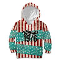 America Vintage 1976 50th Birthday Kid Hoodie Retro Sunset Patriotic