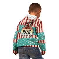 America Vintage 1976 50th Birthday Kid Hoodie Retro Sunset Patriotic