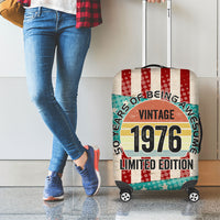 America Vintage 1976 50th Birthday Luggage Cover Retro Sunset Patriotic