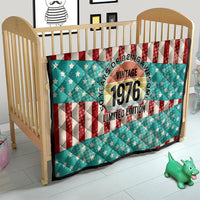 America Vintage 1976 50th Birthday Quilt Retro Sunset Patriotic