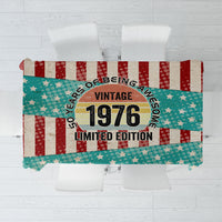 America Vintage 1976 50th Birthday Tablecloth Retro Sunset Patriotic