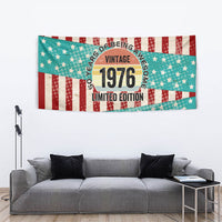 America Vintage 1976 50th Birthday Tapestry Retro Sunset Patriotic