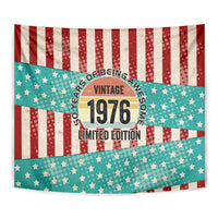 America Vintage 1976 50th Birthday Tapestry Retro Sunset Patriotic