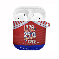 America Turns 250 I Turn 50 AirPods Case Patriotic Eagle Flag Birthday Stars Stripes