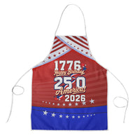 America Turns 250 I Turn 50 Apron Patriotic Eagle Flag Birthday Stars Stripes