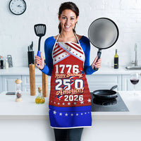 America Turns 250 I Turn 50 Apron Patriotic Eagle Flag Birthday Stars Stripes