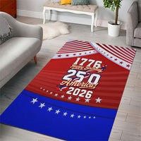 America Turns 250 I Turn 50 Area Rug Patriotic Eagle Flag Birthday Stars Stripes