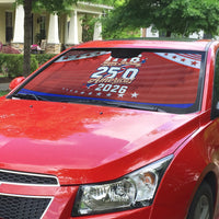 America Turns 250 I Turn 50 Auto Sun Shade Patriotic Eagle Flag Birthday Stars Stripes