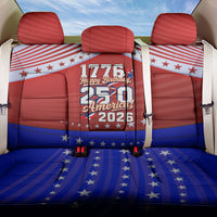 America Turns 250 I Turn 50 Back Car Seat Cover Patriotic Eagle Flag Birthday Stars Stripes