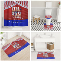 America Turns 250 I Turn 50 Bathroom Set Patriotic Eagle Flag Birthday Stars Stripes