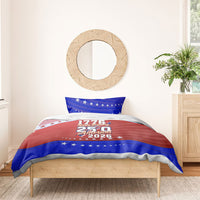 America Turns 250 I Turn 50 Bedding Set Patriotic Eagle Flag Birthday Stars Stripes