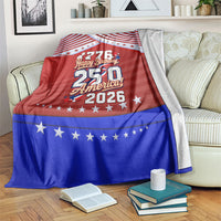 America Turns 250 I Turn 50 Blanket Patriotic Eagle Flag Birthday Stars Stripes