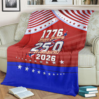 America Turns 250 I Turn 50 Blanket Patriotic Eagle Flag Birthday Stars Stripes