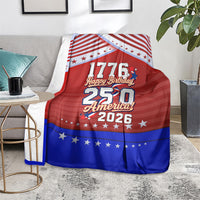 America Turns 250 I Turn 50 Blanket Patriotic Eagle Flag Birthday Stars Stripes