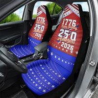 America Turns 250 I Turn 50 Car Seat Cover Patriotic Eagle Flag Birthday Stars Stripes