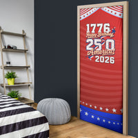 America Turns 250 I Turn 50 Door Cover Patriotic Eagle Flag Birthday Stars Stripes