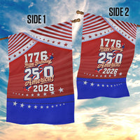 America Turns 250 I Turn 50 Garden Flag Patriotic Eagle Flag Birthday Stars Stripes