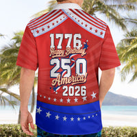 America Turns 250 I Turn 50 Hawaiian Shirt Patriotic Eagle Flag Birthday Stars Stripes