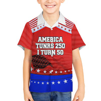America Turns 250 I Turn 50 Hawaiian Shirt Patriotic Eagle Flag Birthday Stars Stripes