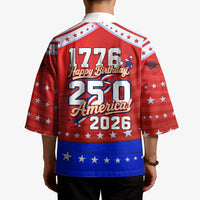 America Turns 250 I Turn 50 Kimono Patriotic Eagle Flag Birthday Stars Stripes