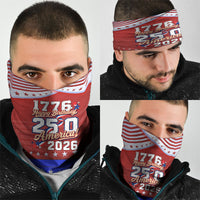America Turns 250 I Turn 50 Neck Gaiter Patriotic Eagle Flag Birthday Stars Stripes