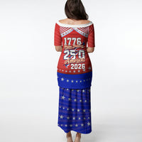 America Turns 250 I Turn 50 Puletasi Patriotic Eagle Flag Birthday Stars Stripes