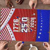 America Turns 250 I Turn 50 Puzzle Patriotic Eagle Flag Birthday Stars Stripes