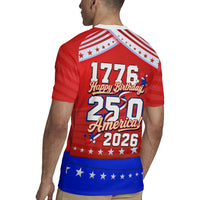 America Turns 250 I Turn 50 Rugby Jersey Patriotic Eagle Flag Birthday Stars Stripes