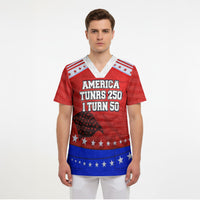 America Turns 250 I Turn 50 Scrub Top Patriotic Eagle Flag Birthday Stars Stripes
