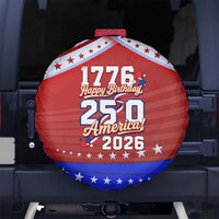 America Turns 250 I Turn 50 Spare Tire Cover Patriotic Eagle Flag Birthday Stars Stripes