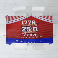 America Turns 250 I Turn 50 Tablecloth Patriotic Eagle Flag Birthday Stars Stripes