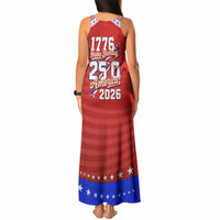 America Turns 250 I Turn 50 Tank Maxi Dress Patriotic Eagle Flag Birthday Stars Stripes