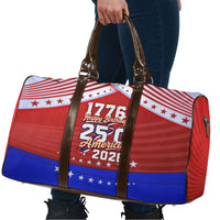 America Turns 250 I Turn 50 Travel Bag Patriotic Eagle Flag Birthday Stars Stripes