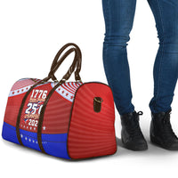 America Turns 250 I Turn 50 Travel Bag Patriotic Eagle Flag Birthday Stars Stripes