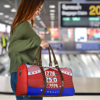 America Turns 250 I Turn 50 Travel Bag Patriotic Eagle Flag Birthday Stars Stripes