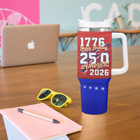 America Turns 250 I Turn 50 Tumbler With Handle Patriotic Eagle Flag Birthday Stars Stripes